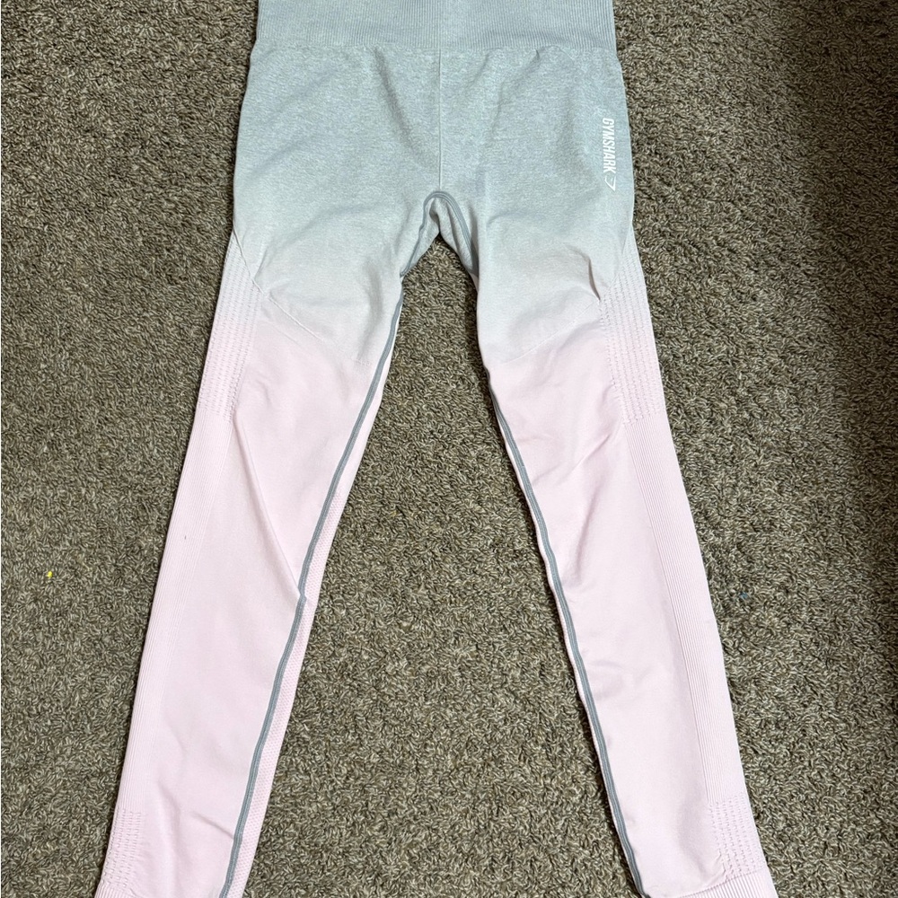 Gymshark Light Pink and Gray Leggings